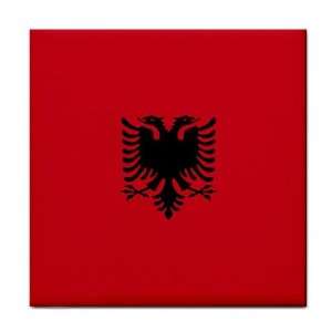  Albania Flag Tile Trivet 
