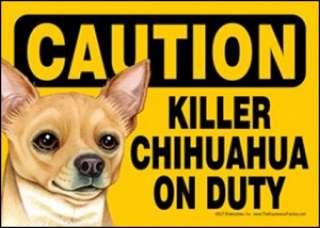 Killer Chihuahua (Tan) Sign   5 x 7 New  