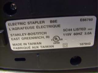 Stanley Bostitch B8E Heavy Duty Electric Stapler E66760  