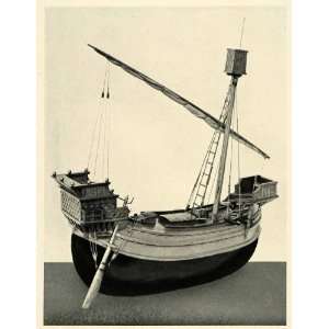   Model Boat Whiting Spilhaus   Original Halftone Print