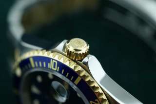 Mens Rolex Stainless Steel & 18K Yellow Gold Submariner 16613  