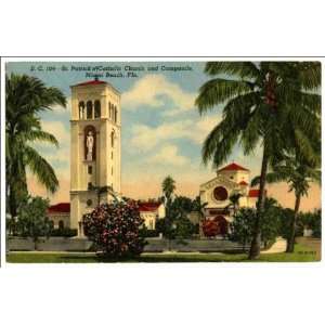   Catholic Church and Campanile, Miami Beach, Fla