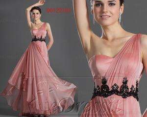   New Single Shoulder Evening Dress Prom Ball Gown US 4 18  