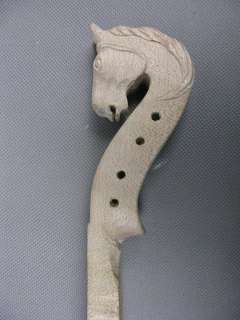 1pcs hand carved 4 string white violin Horse head 4/4  