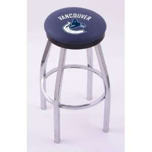 Vancouver Canucks 30 Single ring swivel bar stool with Chrome, solid 