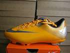 BOYS JR MERCURIAL VICTORY II FG ORANGE METALLIC SILVER 442008 800 