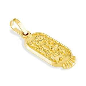   14k Gold Owl Horseshoe Clover Lucky #13 Charm Jewelry