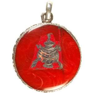  Kalasha Inlay Pendant   Sterling Silver 