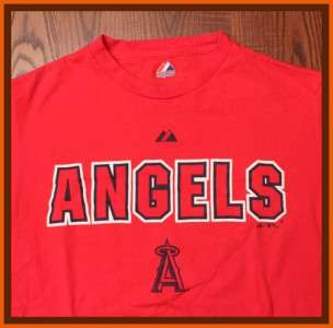 Anaheim Angels MLB Baseball Authentic Bold Angels Team Emblem Red 