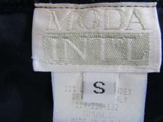 MODA International Victorias Secret Navy Blue Stretch Velvet Midi 