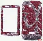 CELL PHONE CASE COVER FOR SAMSUNG SIDEKICK 4G T839 BLING PINK BOW