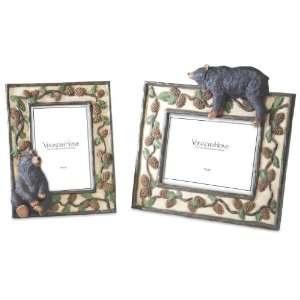  Woodland Bear Picture Frames Set of 2   (1) 5x7; (1) 4x6 