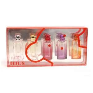 TOUS COLLECTION Perfume. 5 PC. GIFT SET ( 5 EAU DE TOILETTE MINIATURES 