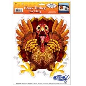 Crazy Turkey Car Cling Party Accessory (1 count) (1/Sh)  