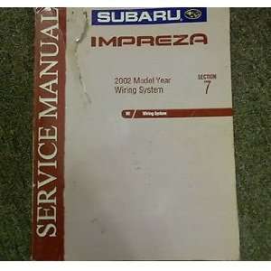  2002 Subaru Impreza Wiring Section 7 Service Repair Shop 