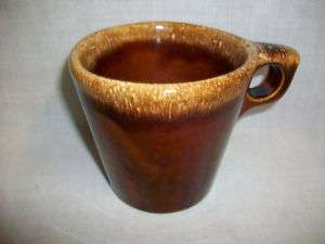 Vintage HULL Ovenproof USA Drip Coffee Mug Cup Brown  