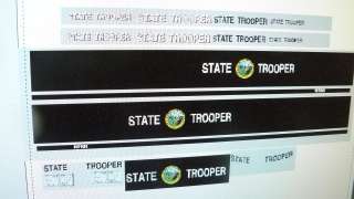 North Carolina State Trooper 2011 Charger Decals 118 Custom  