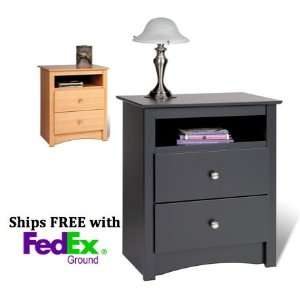   Sonoma 2 Drawer Tall Nightstand with Open Cubbie