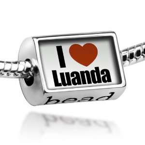  Beads I Love Luanda region Angola, Africa   Pandora 