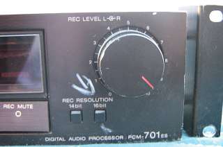SONY DIGITAL AUDIO PROCESSOR PCM 701ES  