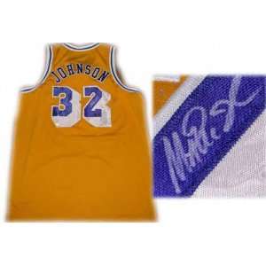 Magic Johnson Los Angeles Lakers Autographed Throwback Jersey  