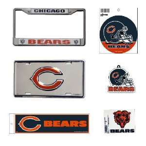  Chicago Bears NFL Car Combo Pack