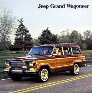 1985 Jeep Grand Wagoneer SUV new vehicle brochure  