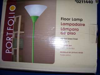 PORTFOLIO FLOOR LAMP PAINTED GREEN FINISH W/PLASTIC SHADE 0211440 TME 