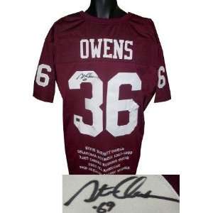   Embroidered Stats   Autographed College Jerseys Sports Collectibles