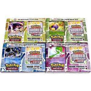   Pokemon Card Game Set of 4 2010 World Championship Decks Toys & Games