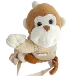 Monkey Zipper Backpack Kids Safety Harness Leash  