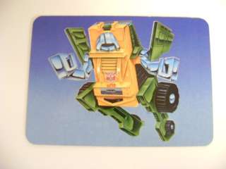 Brawn Trading Card 23 Transformers G1 Hasbro 1985  