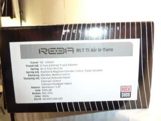 RockShox Reba RLT Ti Air U turn 26 90   120mm QR WHITE NEW  