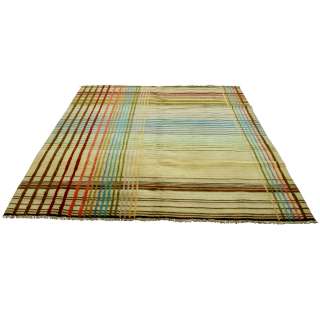 6ft x 9ft Jasper Indian Hand Knotted Wool Rug   