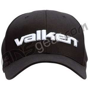  2010 Valken Flex Fit 3D Text Hat   Black Sports 