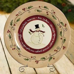  Bake Shop Snowman 14in Cookie Plate Toys & Games