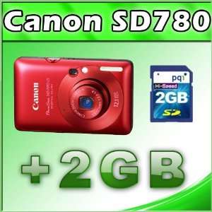   Optical Image Stabilized Zoom, 2.5 LCD (Red) + 2GB SD Card Camera