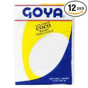 Goya Coconut Pulp, 14 Ounce Units (Pack of 12)  Grocery 