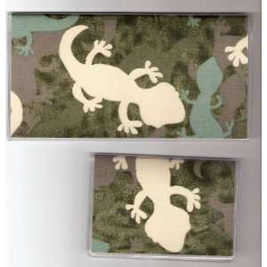  Checkbook Cover Debit Set Camo Camouflage Gecko 
