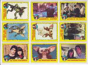 Gremlins Trading cards pick 5 $2.99 1984 Topps  