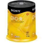 Sony 100DMR47RS4 16x DVD R Media 4.7GB   120mm Standard   100 Pack 