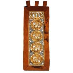  Kalaga Tapestry Elephant Brown 14 X 36