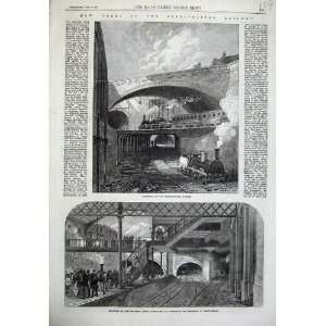  1868 Railway Clerkenwell Tunnel Junction KingS Cross