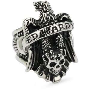  Ed Hardy Eagle Stainless Steel Ring, Size 10 Jewelry