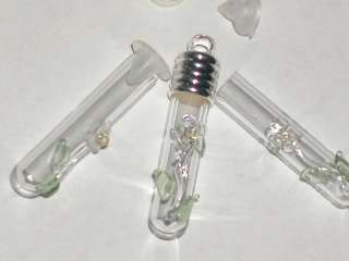 Small Daisy Flower Glass bottle vial charm pendant #s  