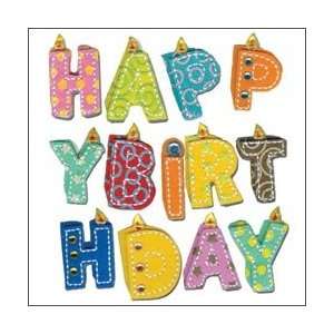   Dimensional Stickers   Happy Birthday Word Arts, Crafts & Sewing
