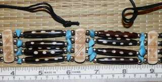 Handmade Natural Bone Bead 4 strand Choker Necklace  