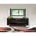 Sleek Espresso TV Stand with Glass Doors Today $599.99 