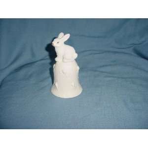  Porcelain Bunny Rabbit Bell 