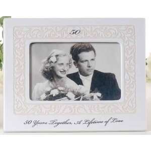   of Love 50th Wedding Anniversary Picture Frames 8.75